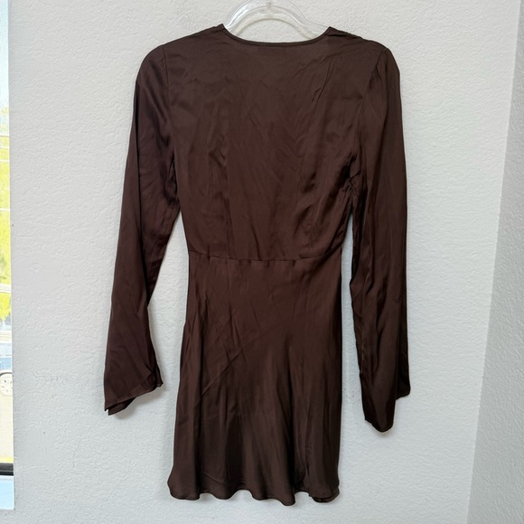 Rumored High Hopes Mini Dress Brown Size XS - Picture 3 of 5